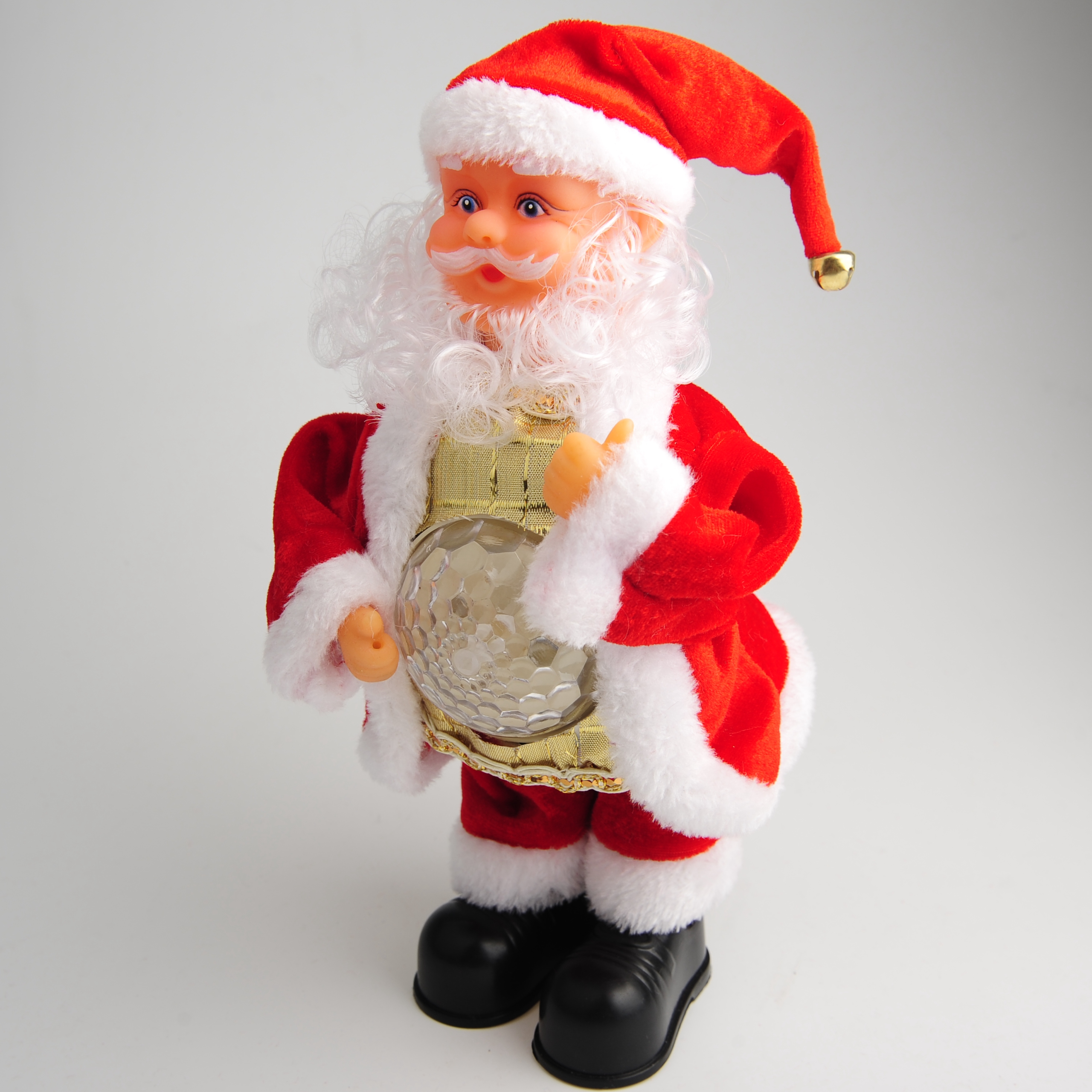 Santa Claus electric, glowing, singing, Santa Claus toys, Christmas decorative ornaments details Picture
