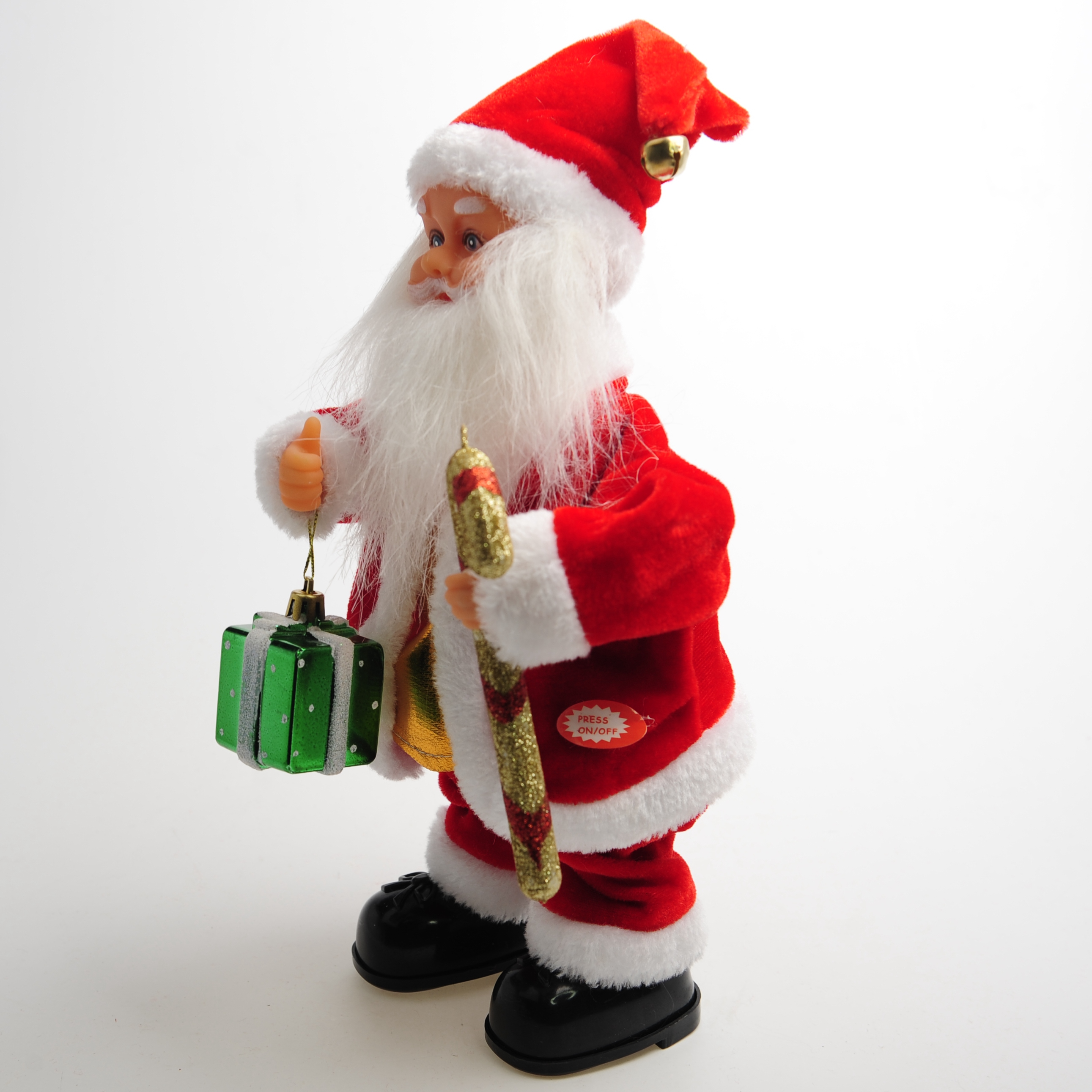 Novel and creative gift boxes, swinging Santa Claus dolls with music and electric toys, cross-border supply of gifts Specification image