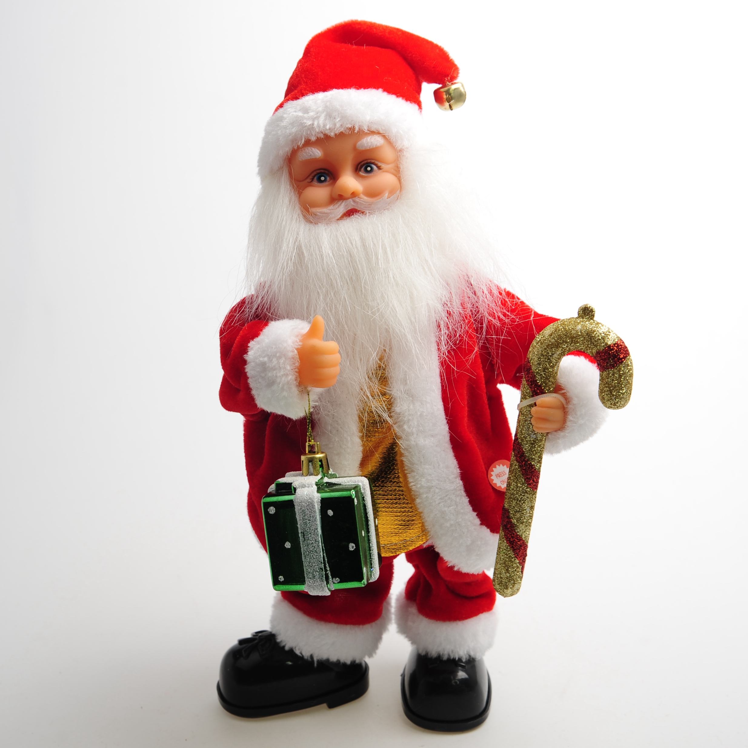 Novel and creative gift boxes, swinging Santa Claus dolls with music and electric toys, cross-border supply of gifts details Picture