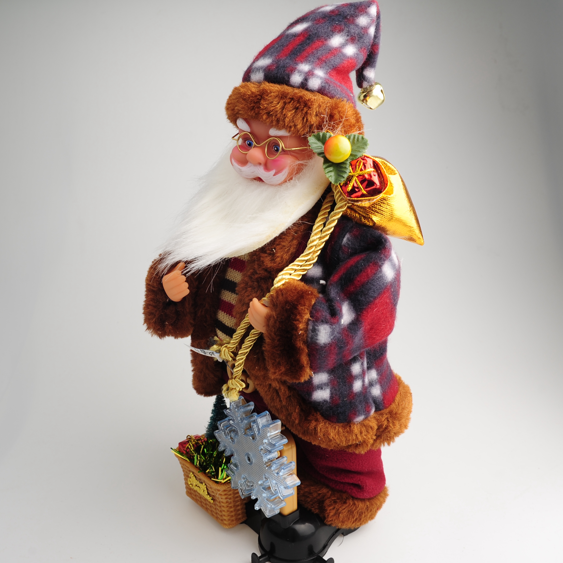 New styles of electric Santa Claus Christmas toys, children's Christmas toys, gifts, decorations and ornaments details Picture