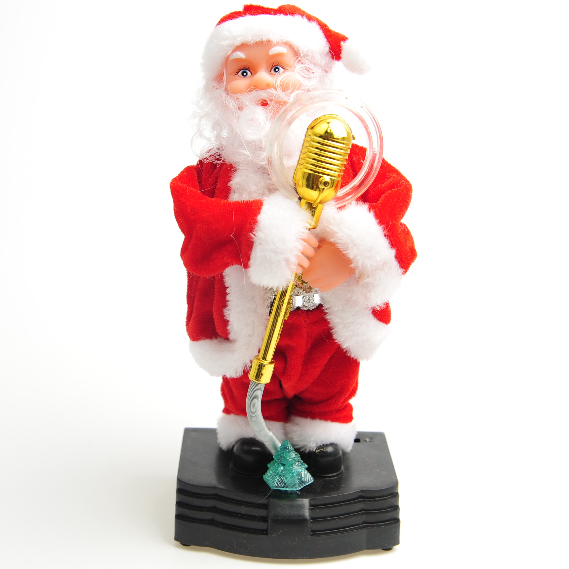 跨境热销唱歌电动音乐圣诞老人创意儿童玩具圣诞节礼物摆件