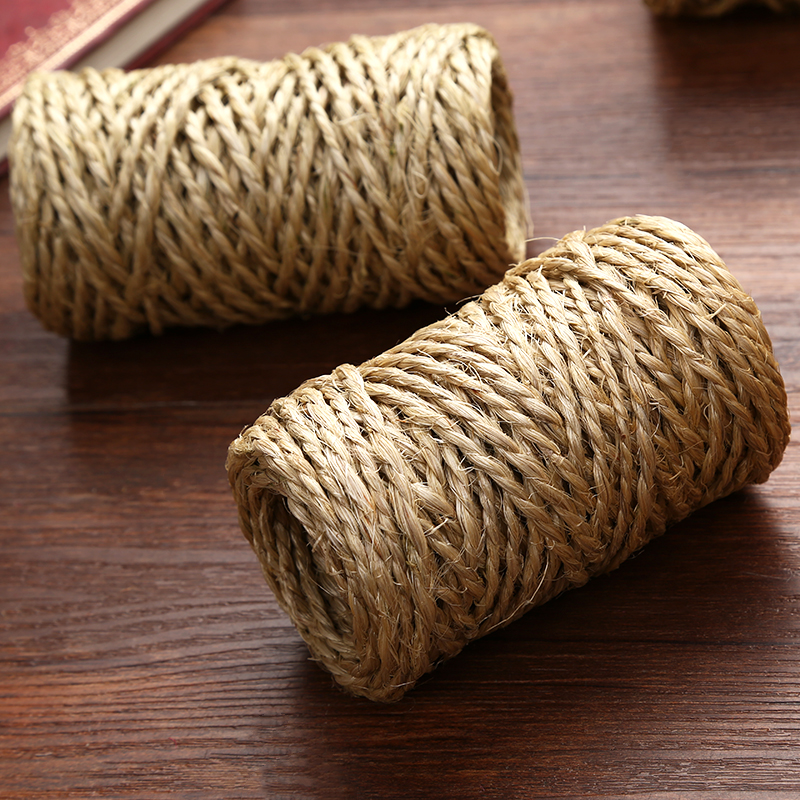 天然优质3mm粗剑麻绳 猫爬架 地毯编织绳详情图3
