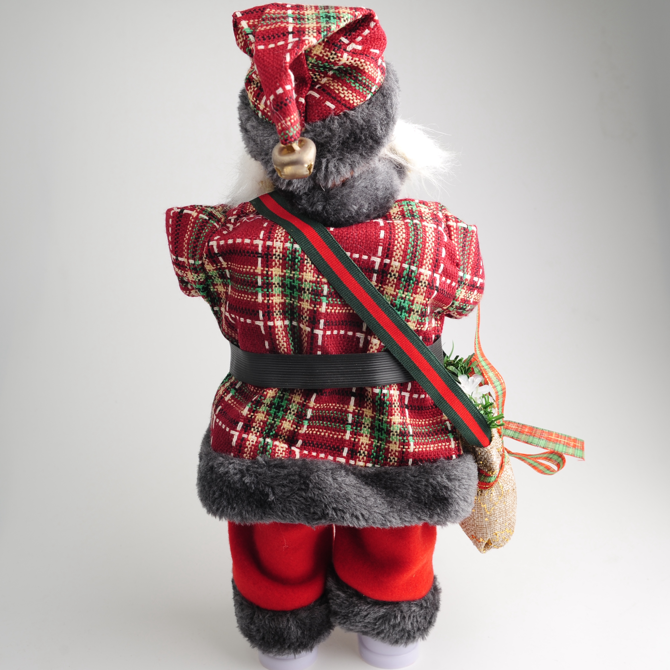 Christmas decorations, electric toys, checkered backpack, Santa Claus Application Scenario
