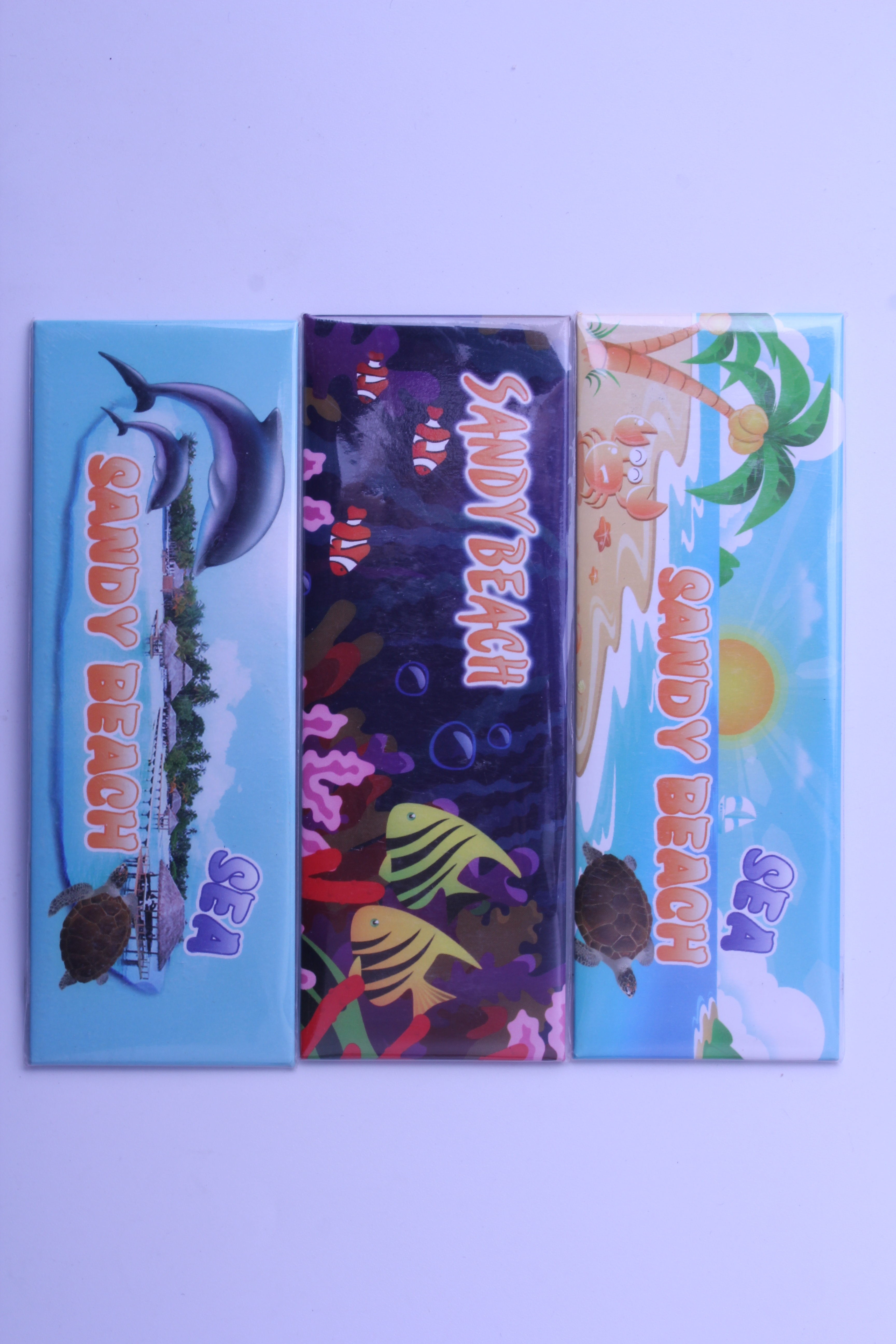 Customized ocean series tinplate soft magnetic fridge magnets, dolphin beach tinplate fridge magnets, and tourist souvenirs from the manufacturer Specification image