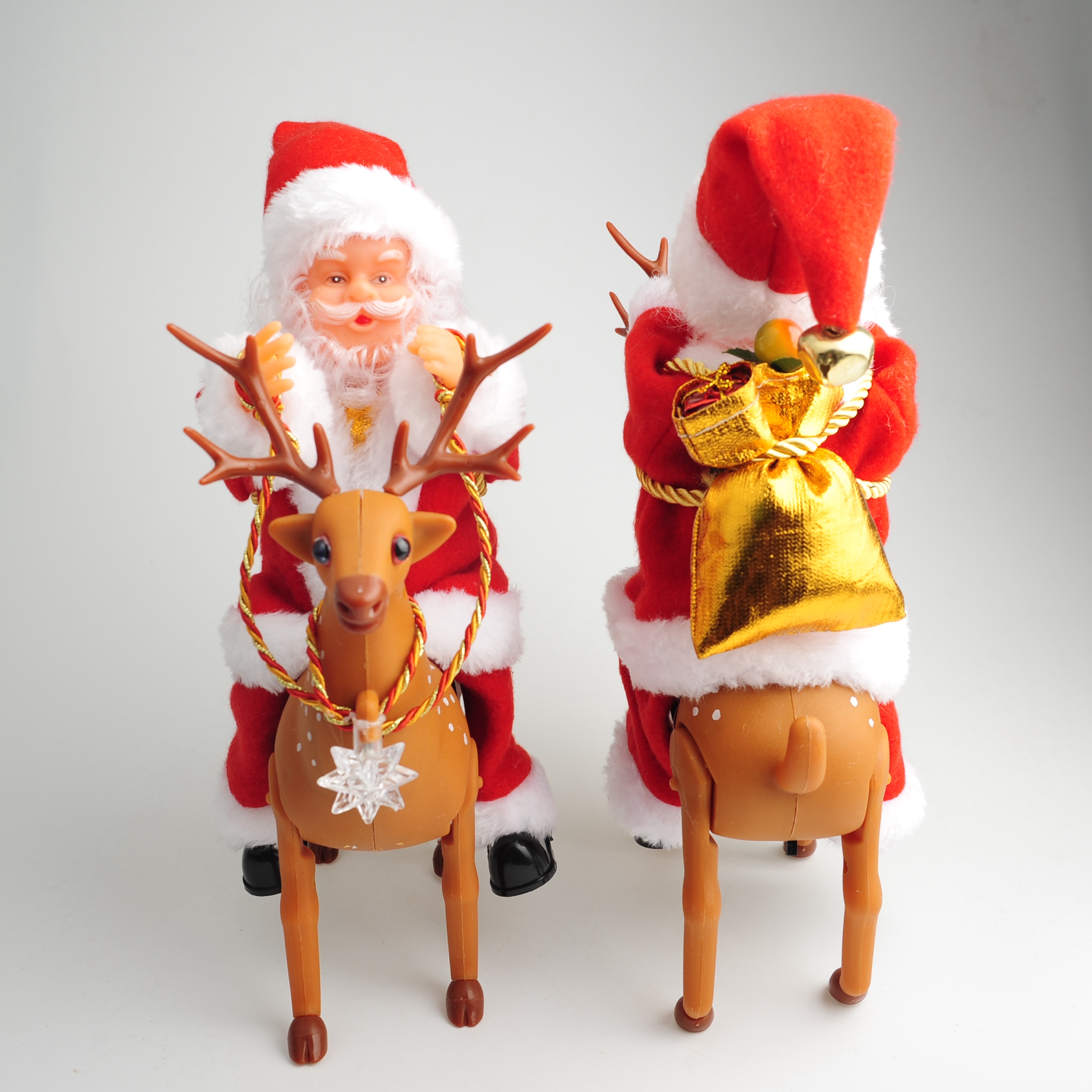 Christmas decorations, electric toys, reindeer sleigh, Santa Claus Specification image
