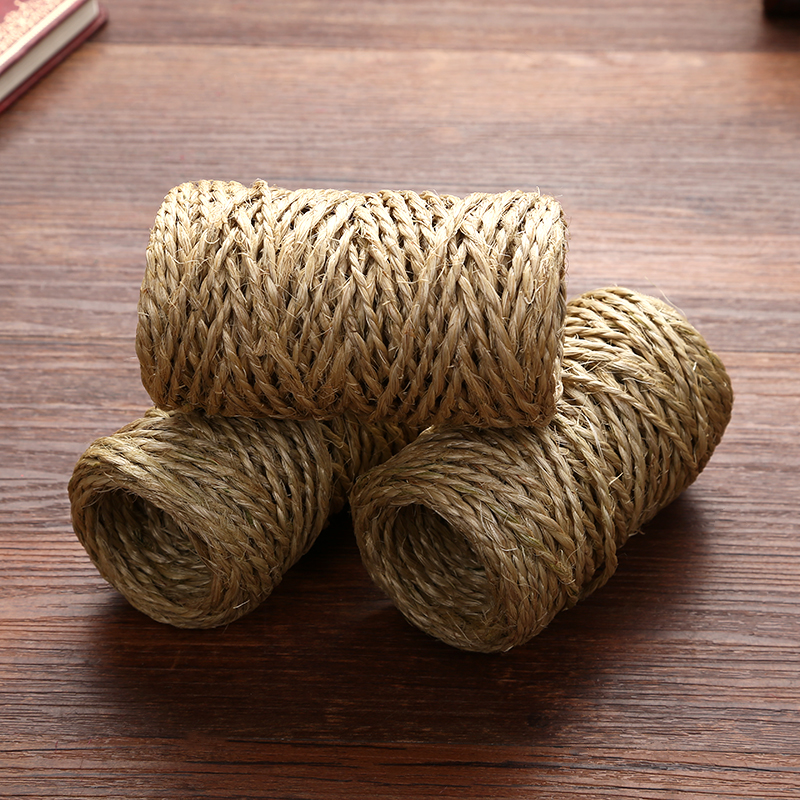 天然优质3mm粗剑麻绳 猫爬架 地毯编织绳详情图2