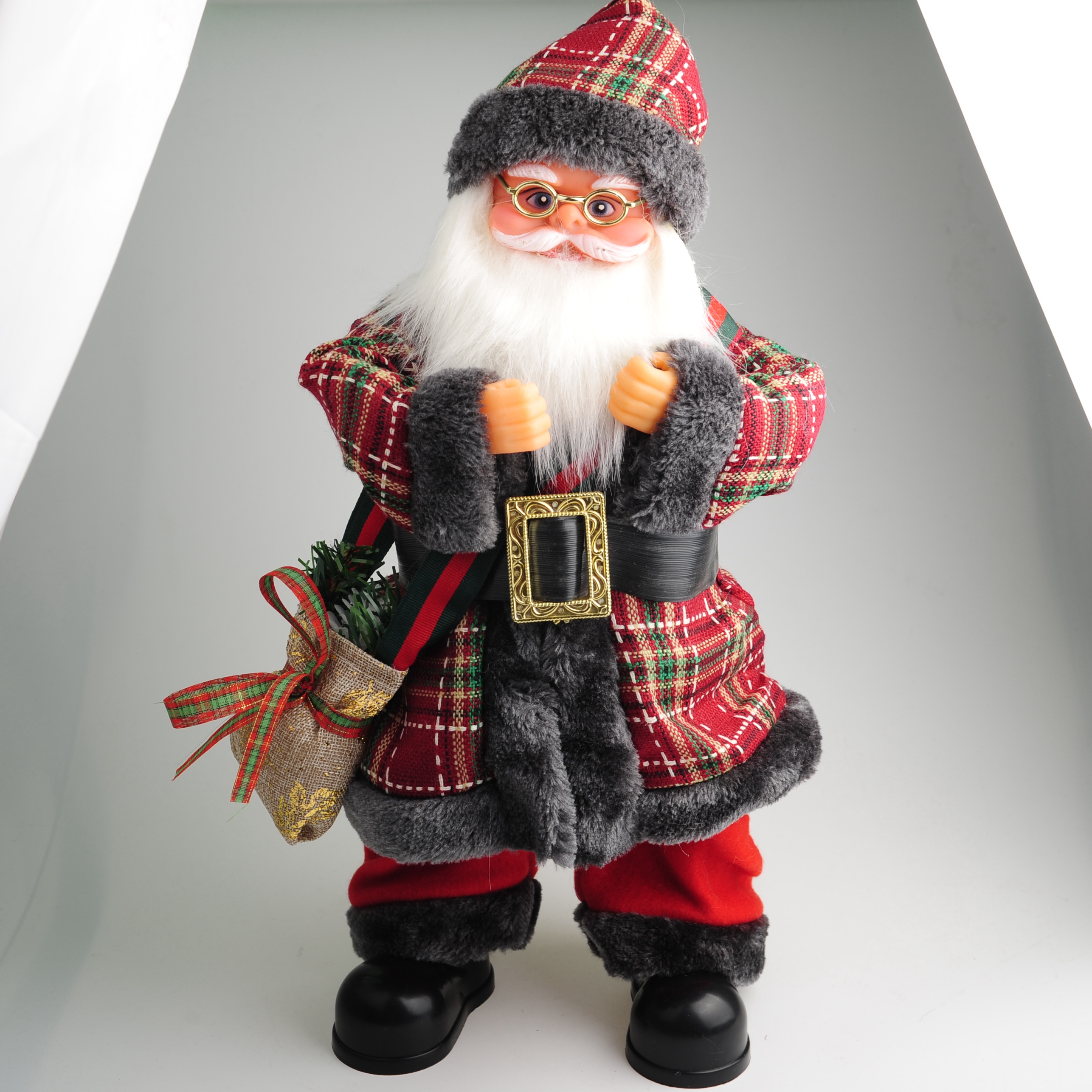 Christmas decorations, electric toy bags, Santa Claus details Picture