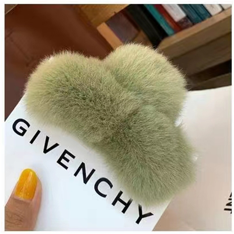 发夹毛毛的钥匙挂件可爱毛绒狐狸毛球睡眠娃娃包包挂件钥匙配饰包包挂饰