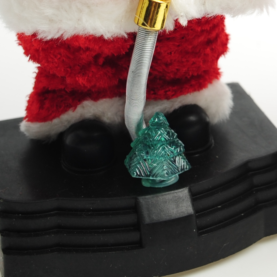 智力电动玩具/电动圣诞/电动圣诞礼品/毛绒玩具/儿童玩具白底实物图