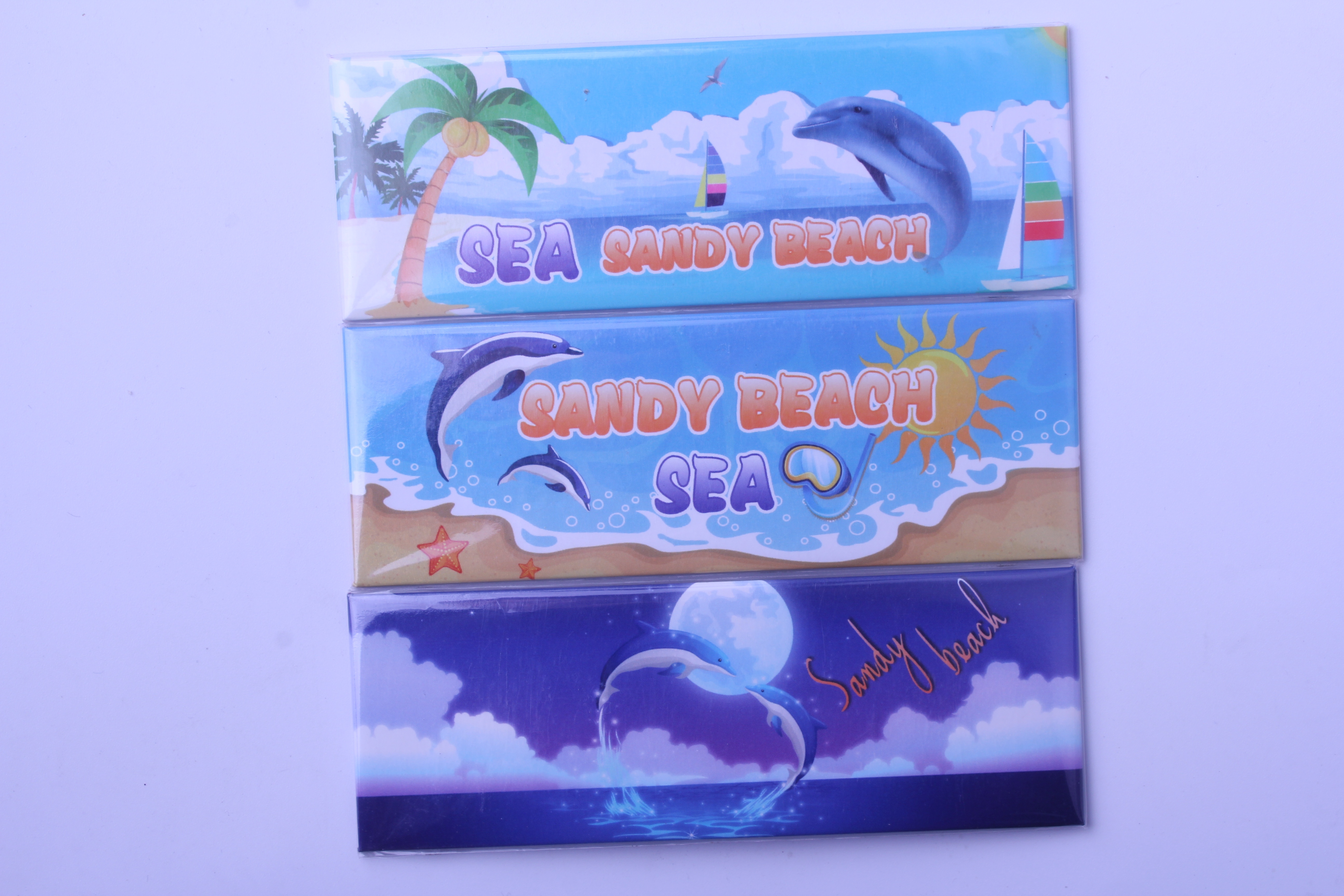 Customized ocean series tinplate soft magnetic fridge magnets, dolphin beach tinplate fridge magnets, and tourist souvenirs from the manufacturer Item Picture