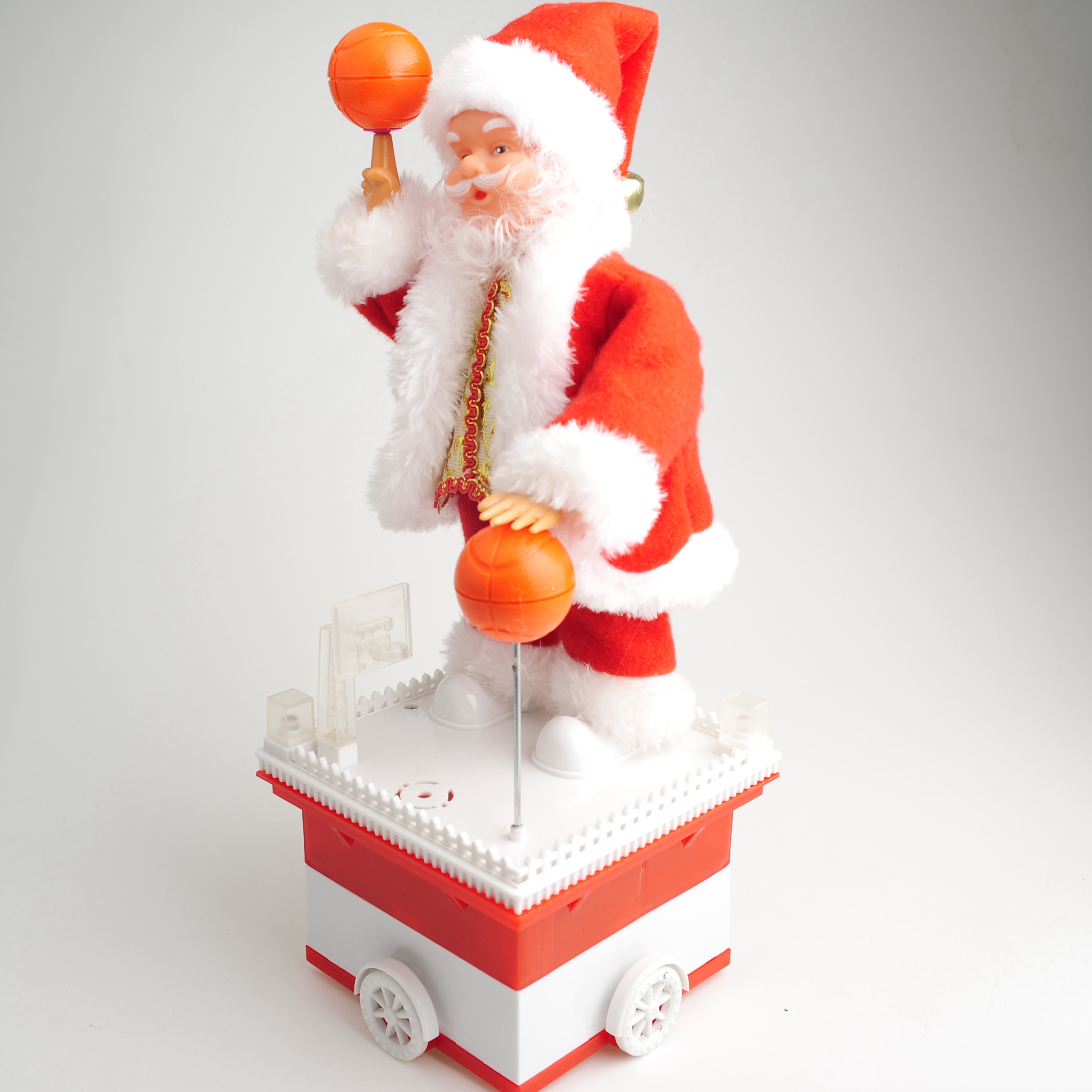 Creative new products, Christmas electric music swing, elderly people playing basketball, elderly ornaments, decorative items, gifts details Picture