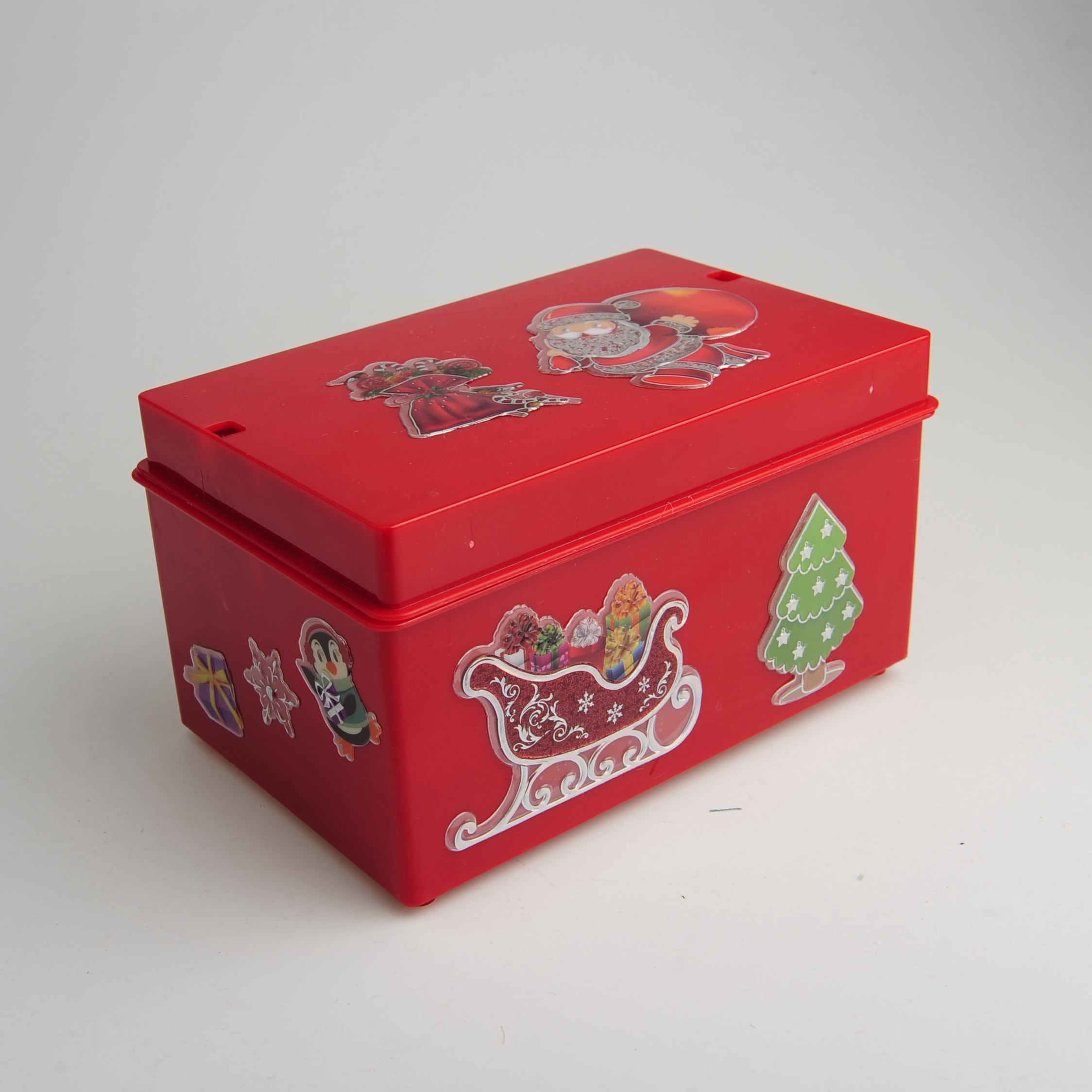 音乐盒复古彩绘圣诞节音乐盒圣诞老人礼物音乐盒详情图5