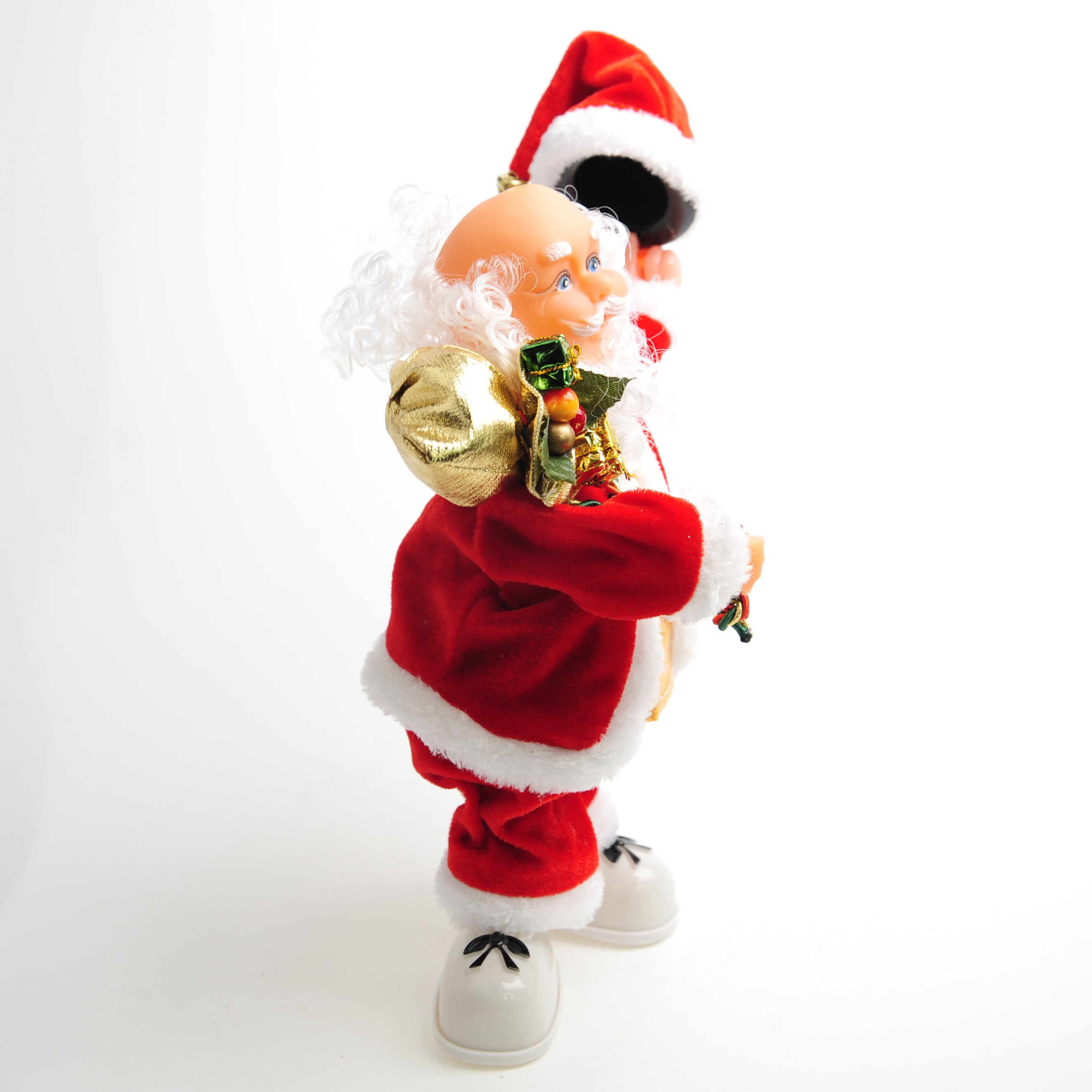 智力电动玩具/电动圣诞/电动圣诞礼品/毛绒玩具/儿童玩具白底实物图