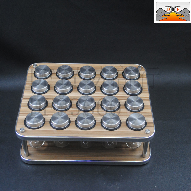 زجاجة (DF99666 16 16 قارورة خشبية جديدة ذات مساحة منزلية جديدة، مزود بمفاصل من نوع DF Tradding House مع مجموعة من أملاح (DF Trading House) Item Picture