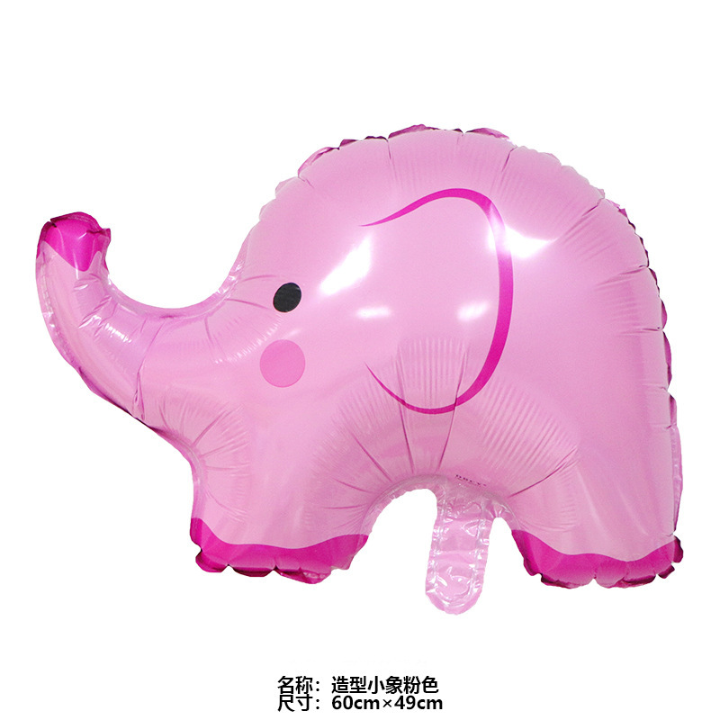 Wholesale of decorative balloons with shaped animal heads for kindergartens, aluminum film balloons, cartoon animal babies' first birthday dress-up Application Scenario