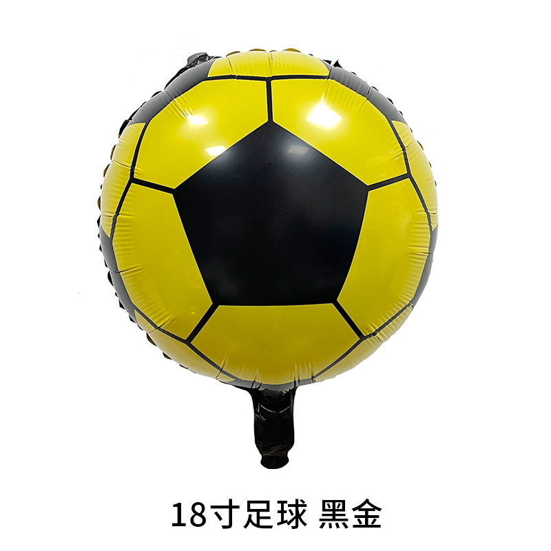 18-inch World Cup football aluminum film balloon shopping mall sports meeting birthday party decoration background balloon wholesale supplies Specification image
