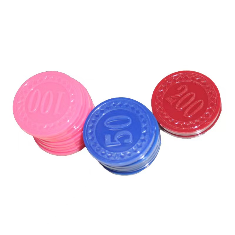 筹码 新款凹凸新料塑料100片筹码亚克力盒装麻将扑克代币筹码详情8