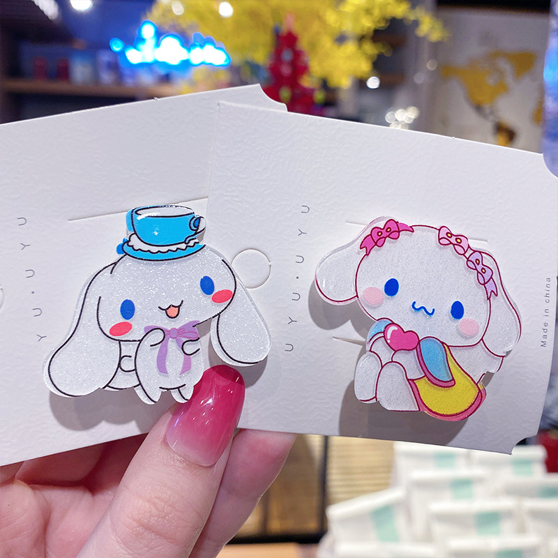 新强 美乐蒂滴油可爱儿童发夹女孩蝴蝶结抓夹义乌发饰批发大牌正品夜市热销款X1 265465