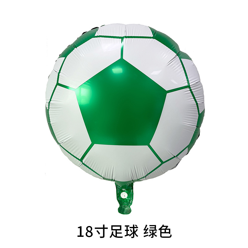 18-inch World Cup football aluminum film balloon shopping mall sports meeting birthday party decoration background balloon wholesale supplies Item Picture