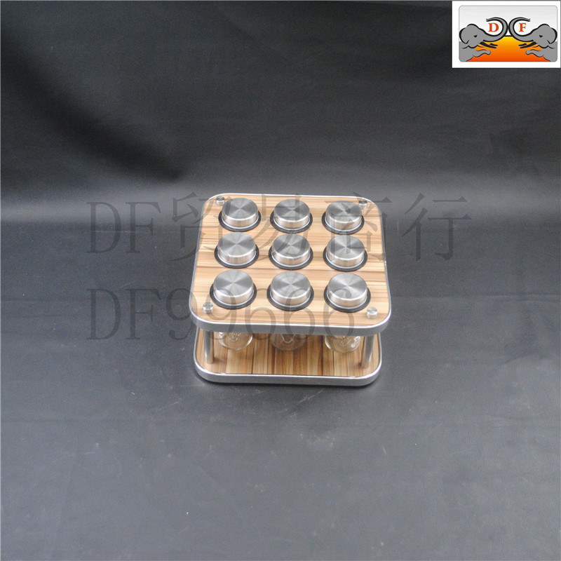 زجاجة (DF99666 16 16 قارورة خشبية جديدة ذات مساحة منزلية جديدة، مزود بمفاصل من نوع DF Tradding House مع مجموعة من أملاح (DF Trading House)