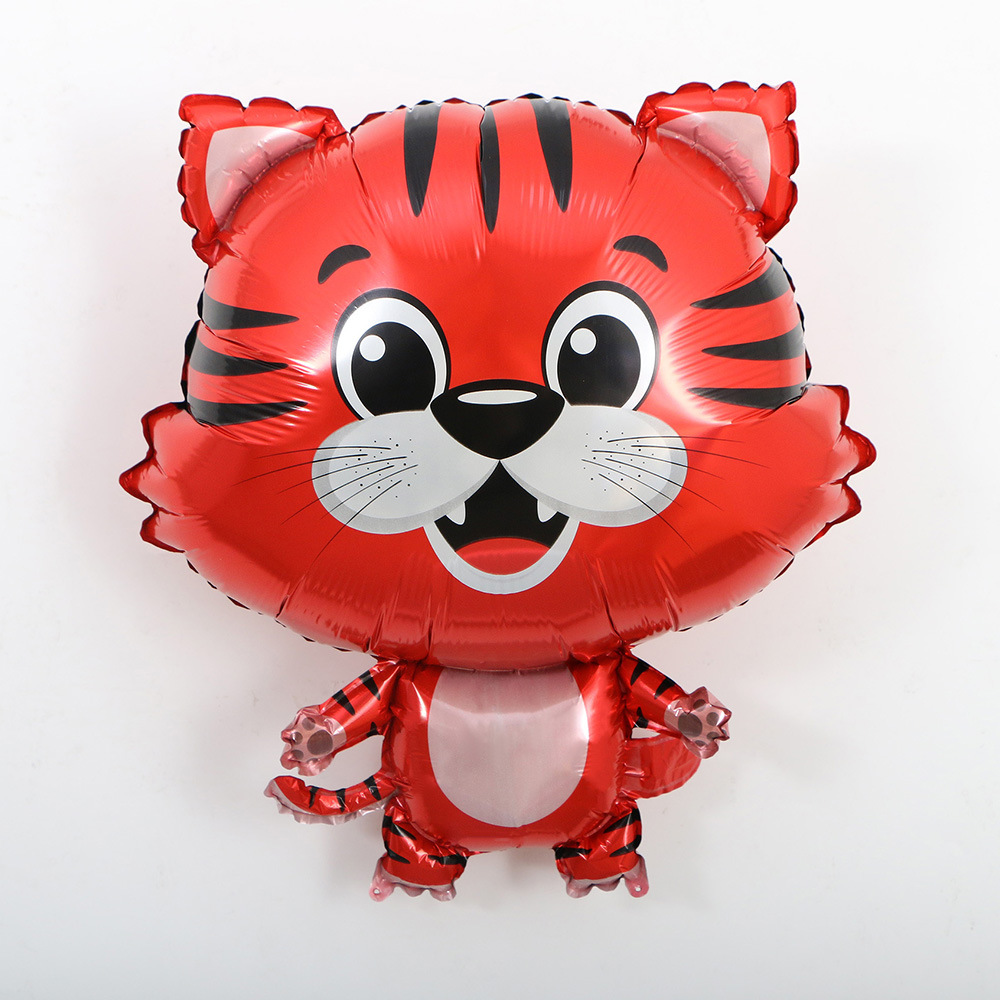 The company decorated the New Year's Eve party with cartoon golden bull aluminum foil balloons for the Year of the Tiger Specification image