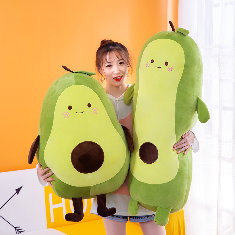 Aguacate peluche juguete red fat modelo redondo muñeca fruta boneca dormir clip piernas abajo relleno almohada para niños adulto alivio de presión peluche juguete Specification image