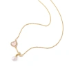 The Yabidai Natural freshwater Pearl heart-shaped necklace exudes an ethereal and high-end charm for women Specification image