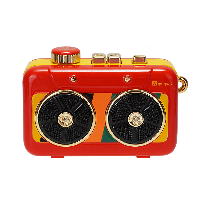 猫王音响 MW-P6蓝牙音箱霹雳唱机户外便携式多功能小音响迷你随身大音量超长待机 红色图