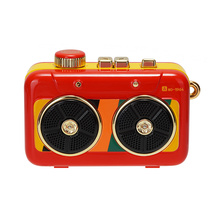 猫王音响 MW-P6蓝牙音箱霹雳唱机户外便携式多功能小音响迷你随身大音量超长待机 红色