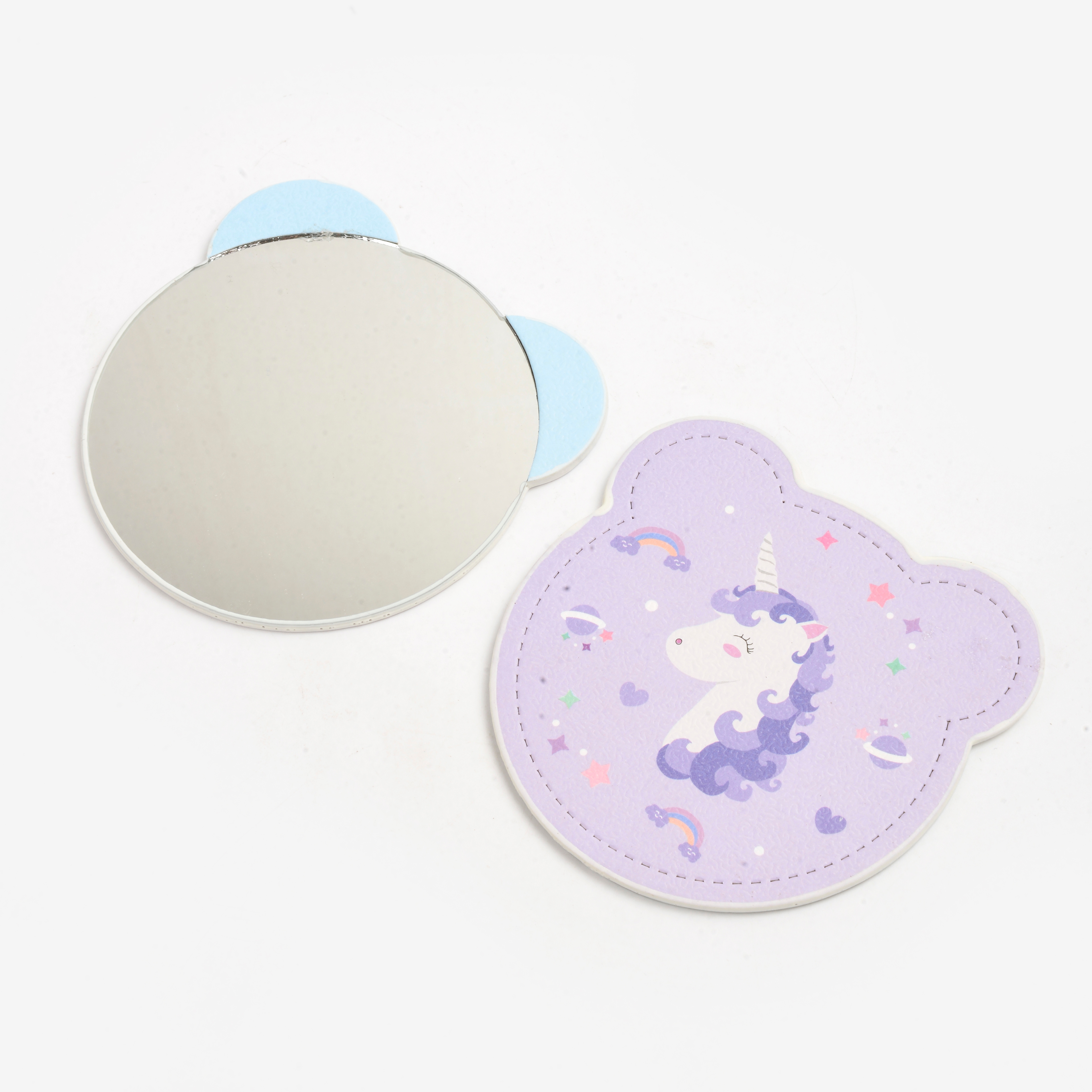 Creative cartoon cute anime mini mirror, cute anime makeup mirror, portable mirror, mini round mirror Item Picture