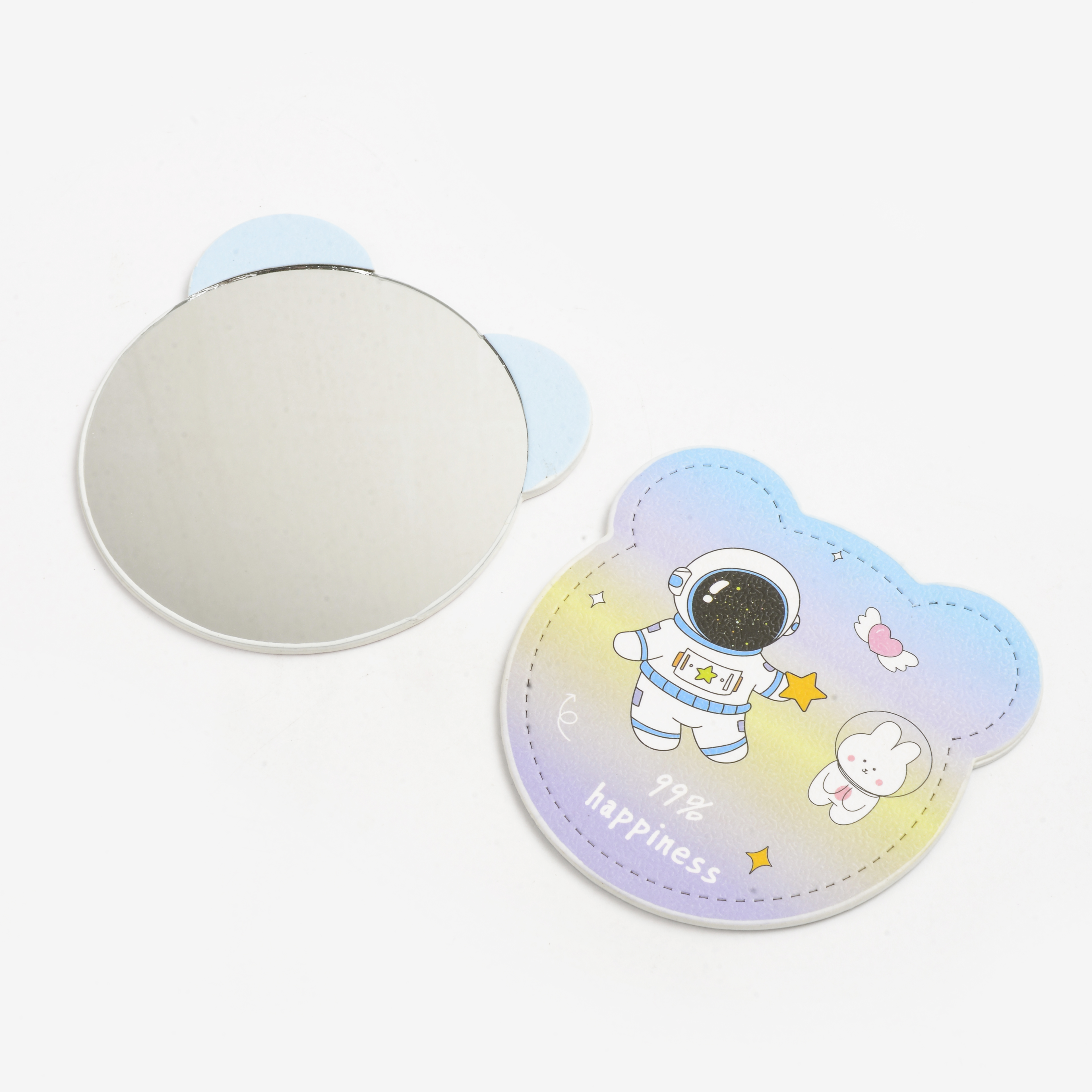 Creative cartoon cute anime mini mirror, cute anime makeup mirror, portable mirror, mini round mirror details Picture