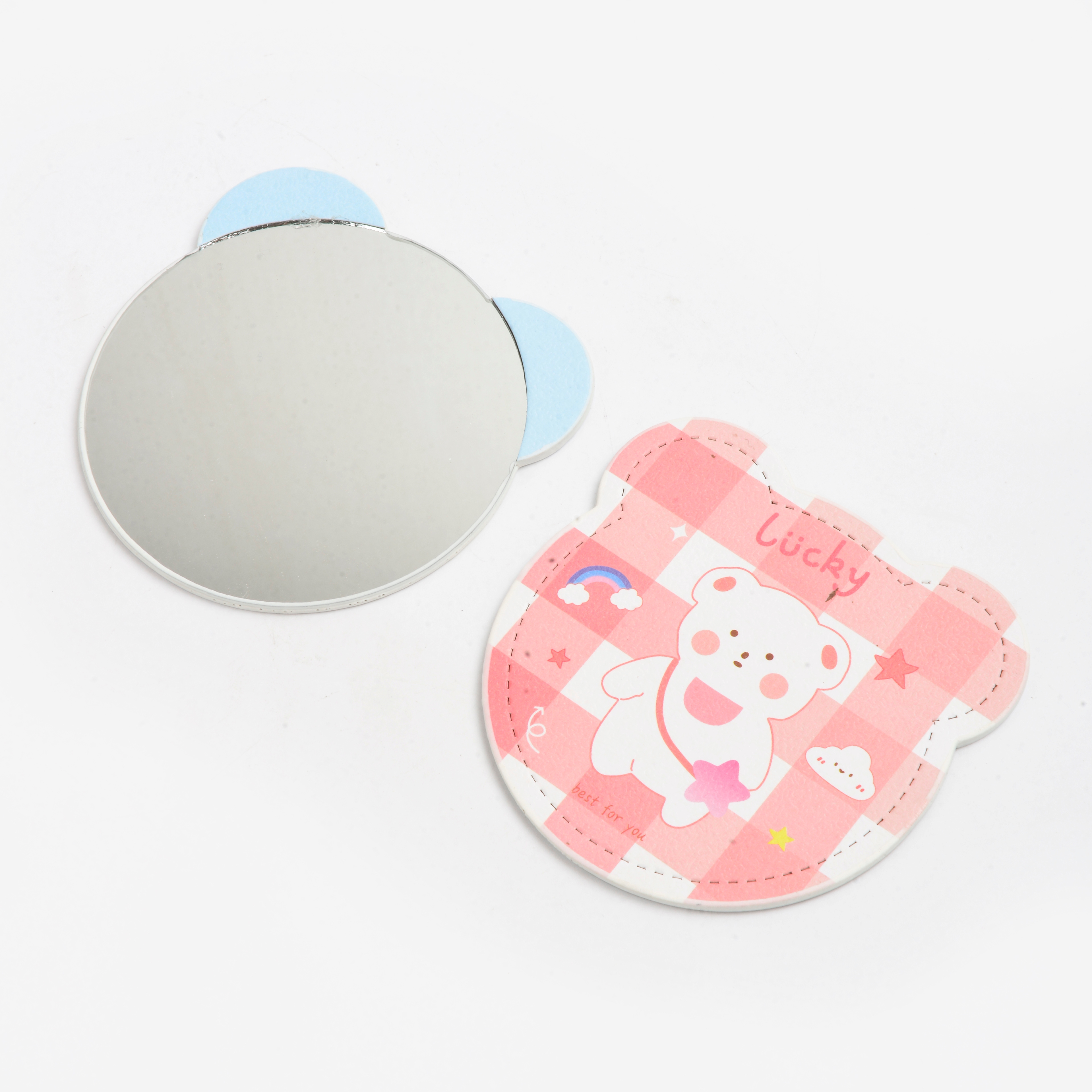 Creative cartoon cute anime mini mirror, cute anime makeup mirror, portable mirror, mini round mirror Application Scenario