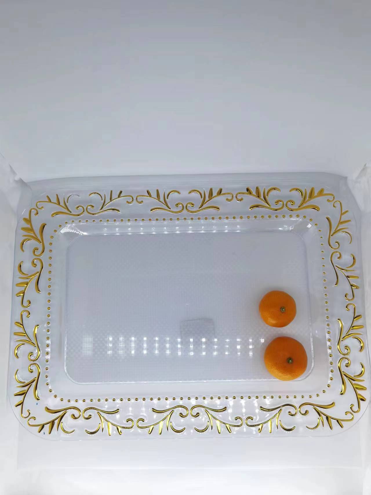 透明系列长方形盘子  放茶具客厅水果托盘详情图4