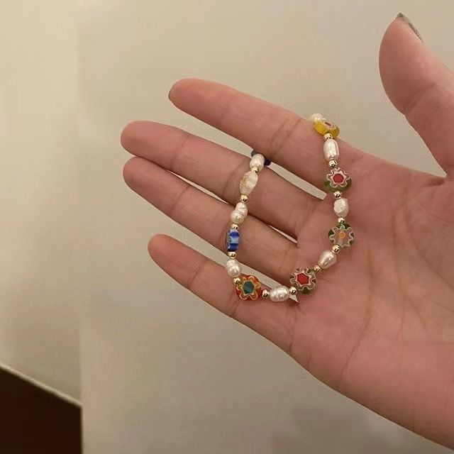 春日彩色花朵时尚潮流气质个性百搭网红热销爆款手饰 新晨058手链手串