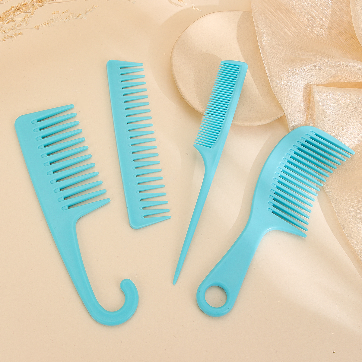 Comb, hair straightening comb, hair cutting comb, dual-purpose comb, styling comb set