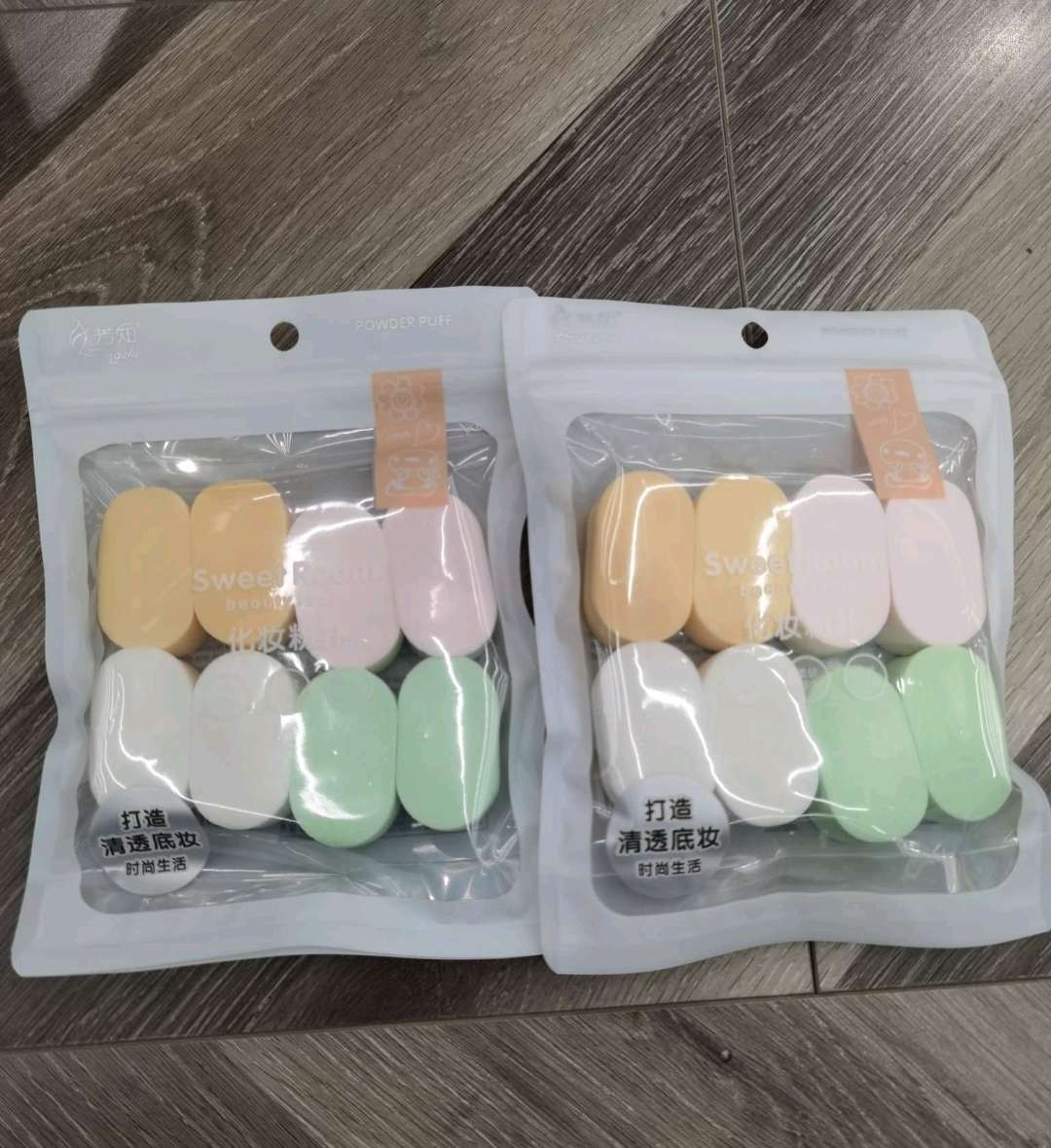 粉扑、美妆蛋实物图