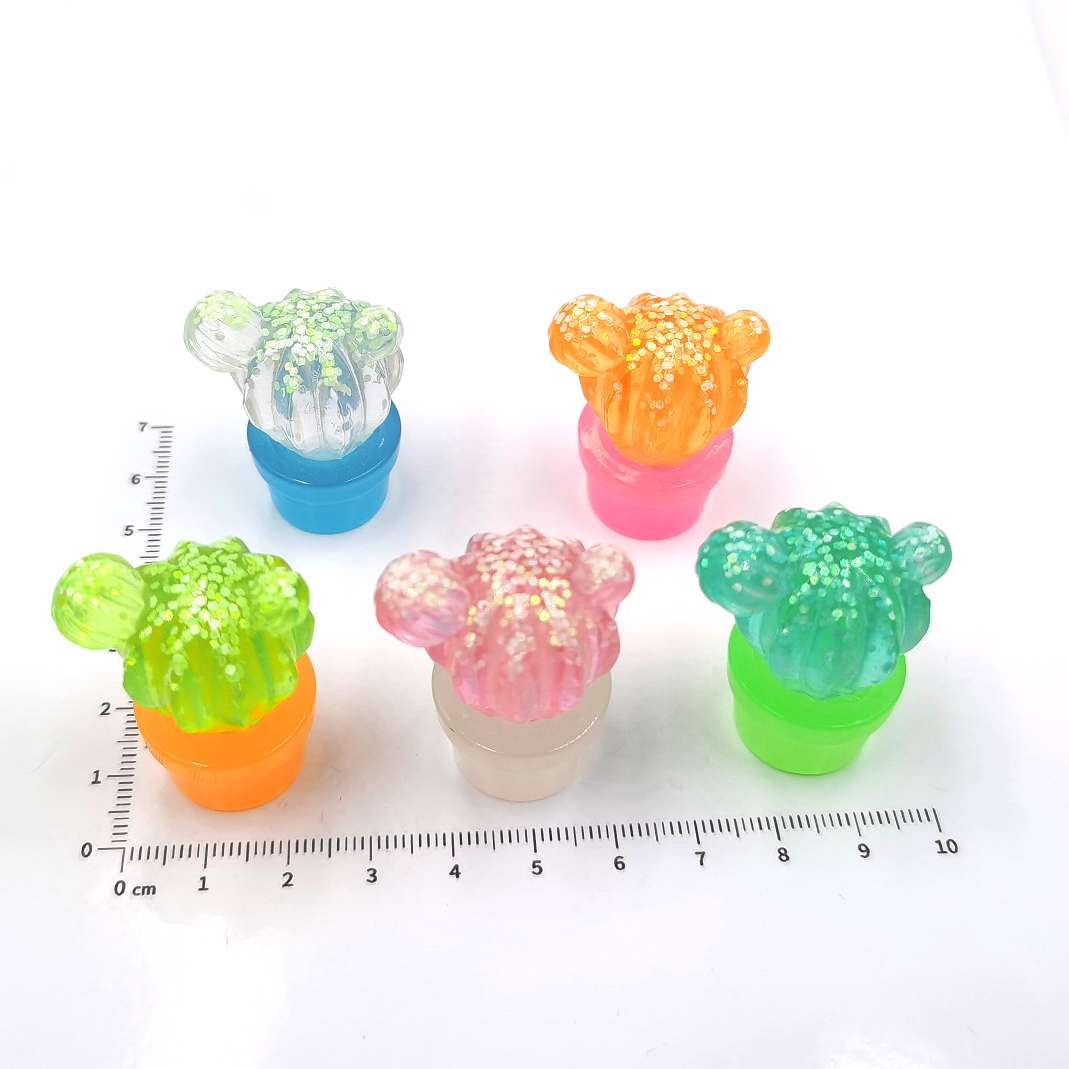 New best-selling simulation toy cactus ball pendant, decorative item, car miniature landscape resin accessory, luminous effect convenience store pic 8