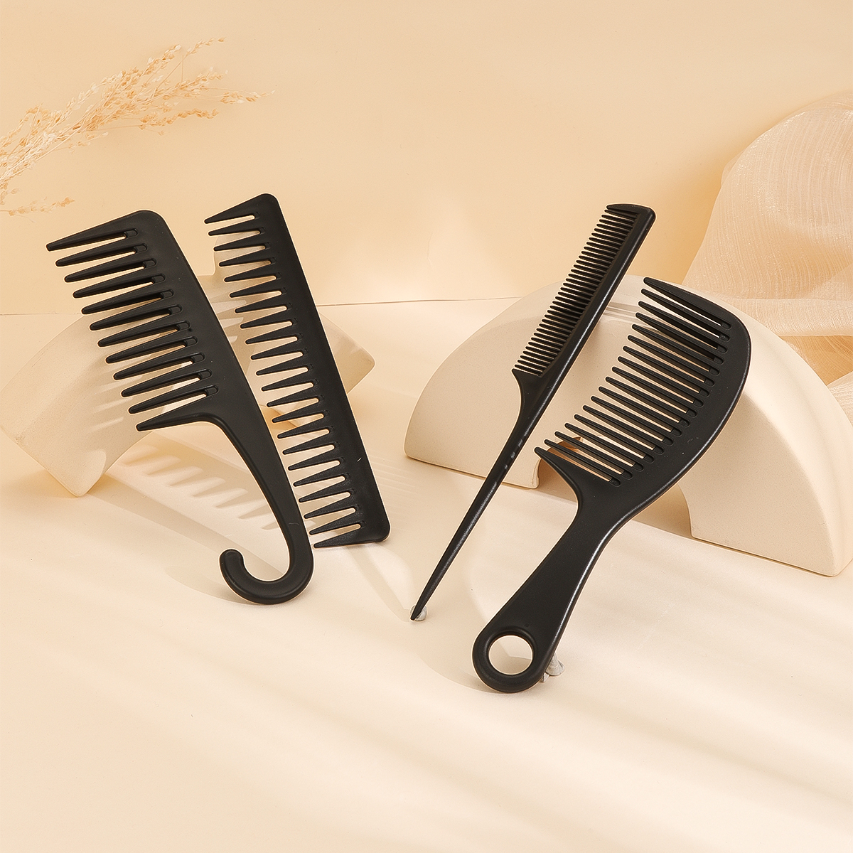 Comb, hair straightening comb, hair cutting comb, dual-purpose comb, styling comb set Item Picture