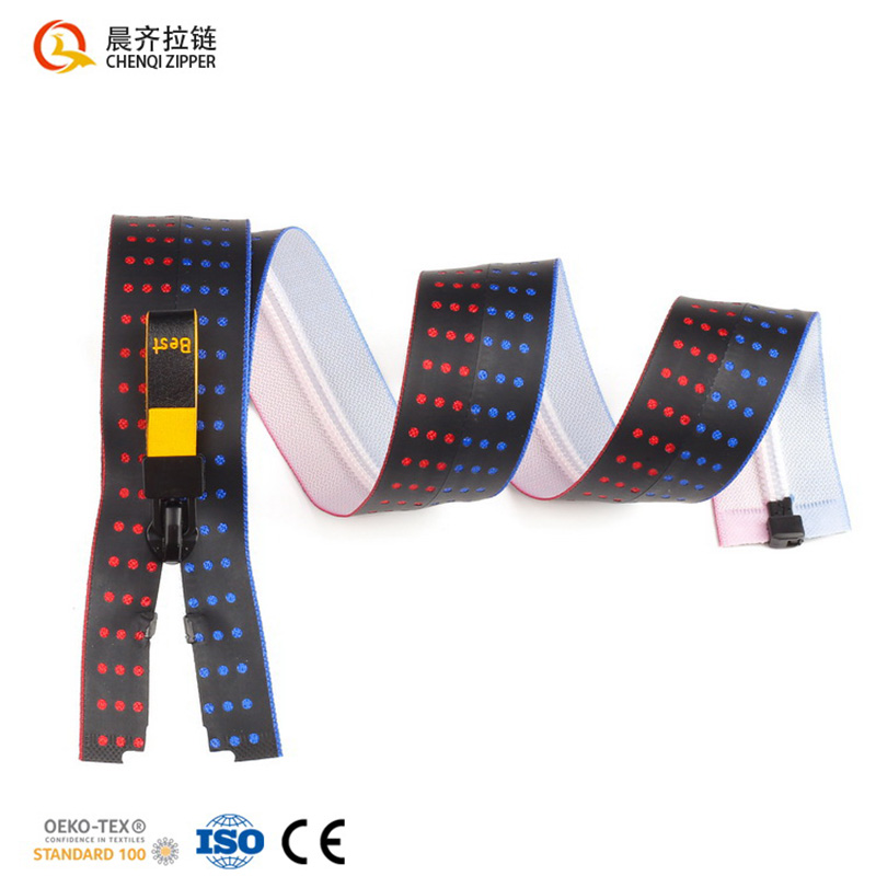 No. 7 pu waterproof zipper, customizable factory direct sales, fashionable clothing zipper