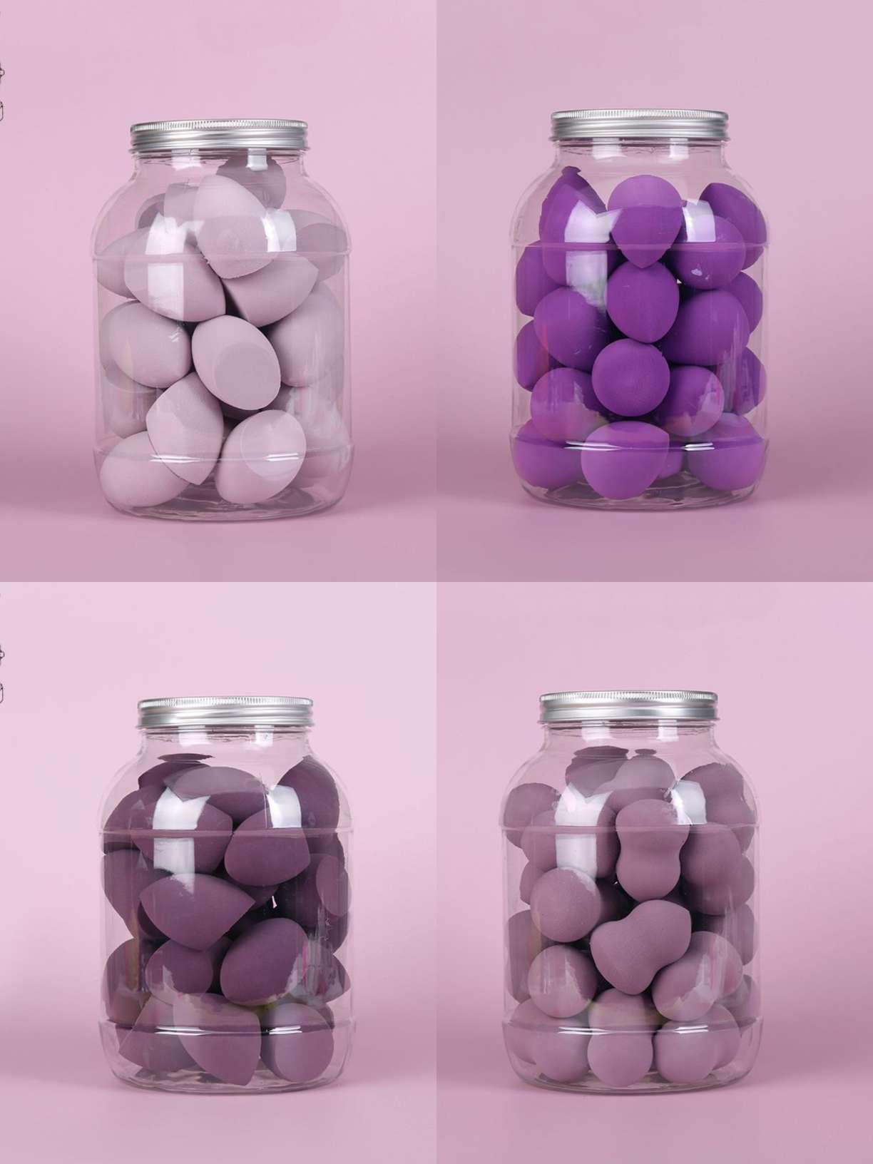 Thirty cosmetic egg powder puffs