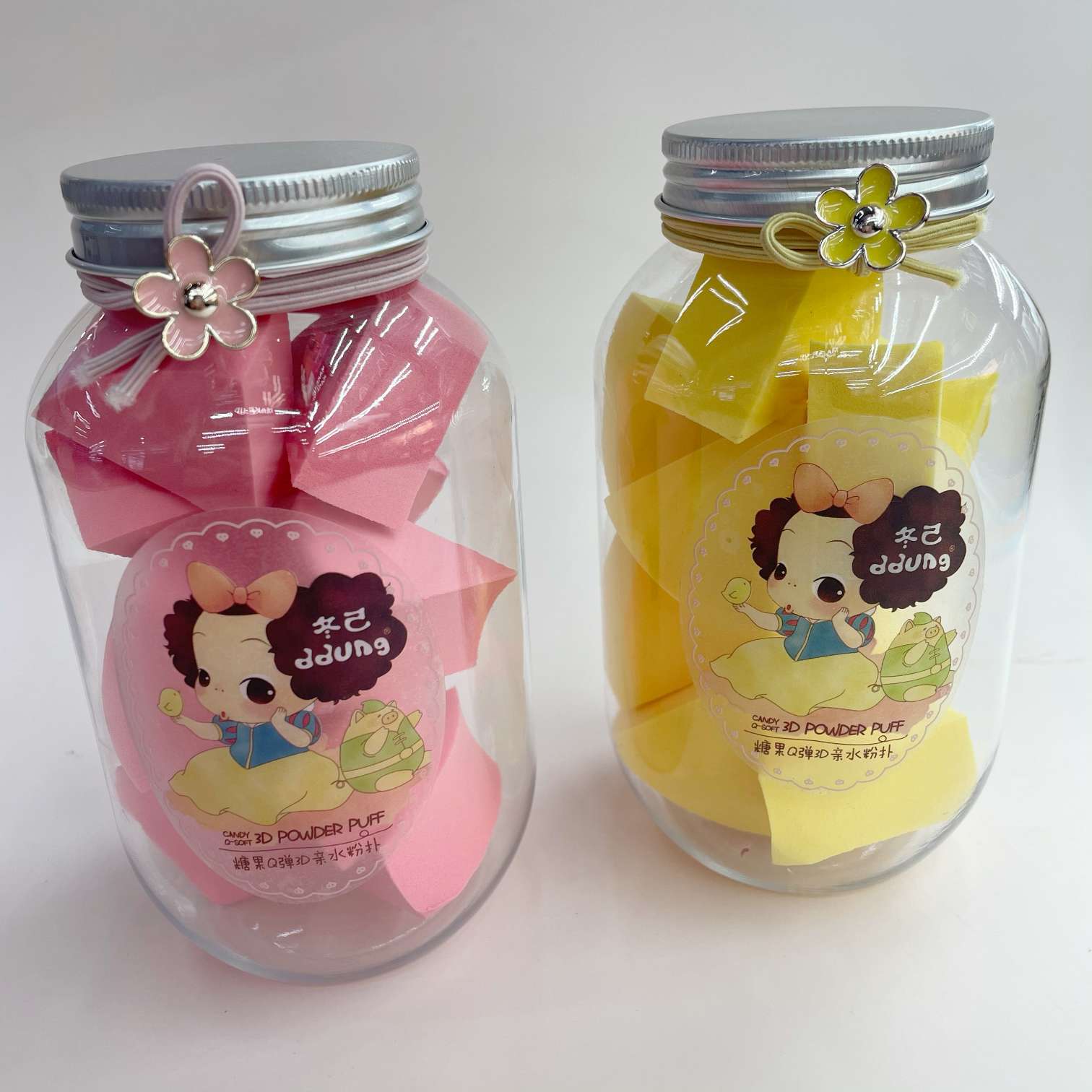 Portable fan-shaped beauty egg powder puff for makeup detail image 8