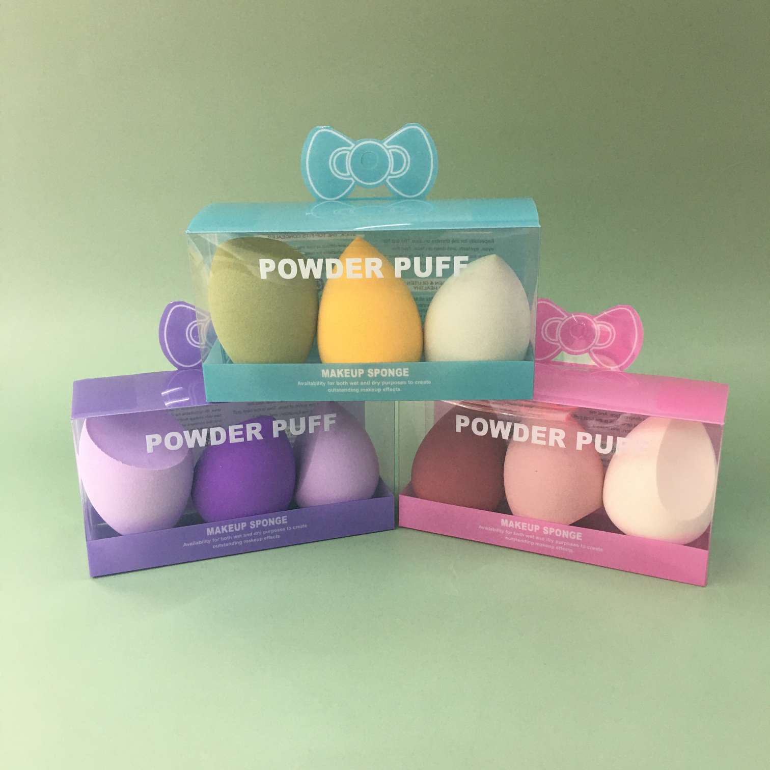 Three-compartment beauty egg powder puff detail image 3