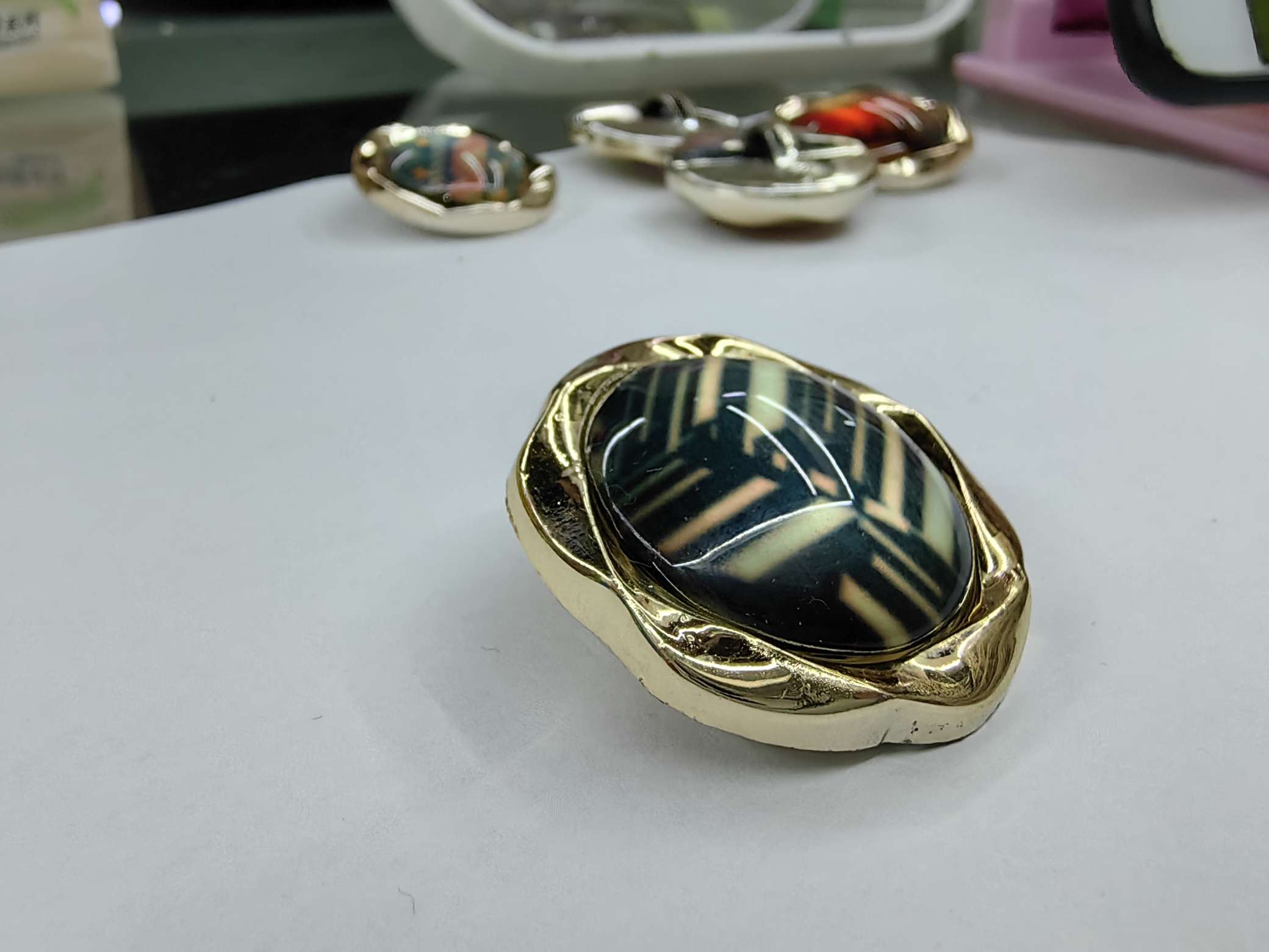 塑料玻璃双拼纽扣4男女衬衣衬衫钮扣袖口领口扣子现货批发详情图3