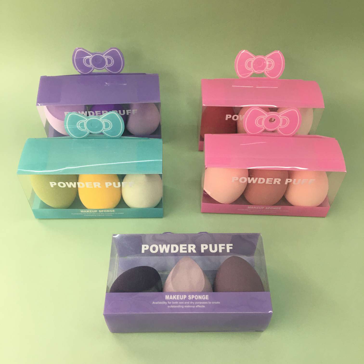 Three-compartment beauty egg powder puff detail image 1