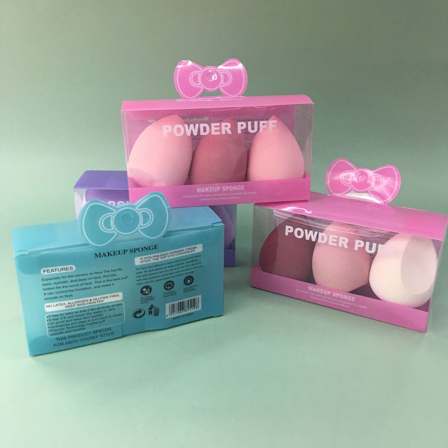 Three-compartment beauty egg powder puff detail image 9