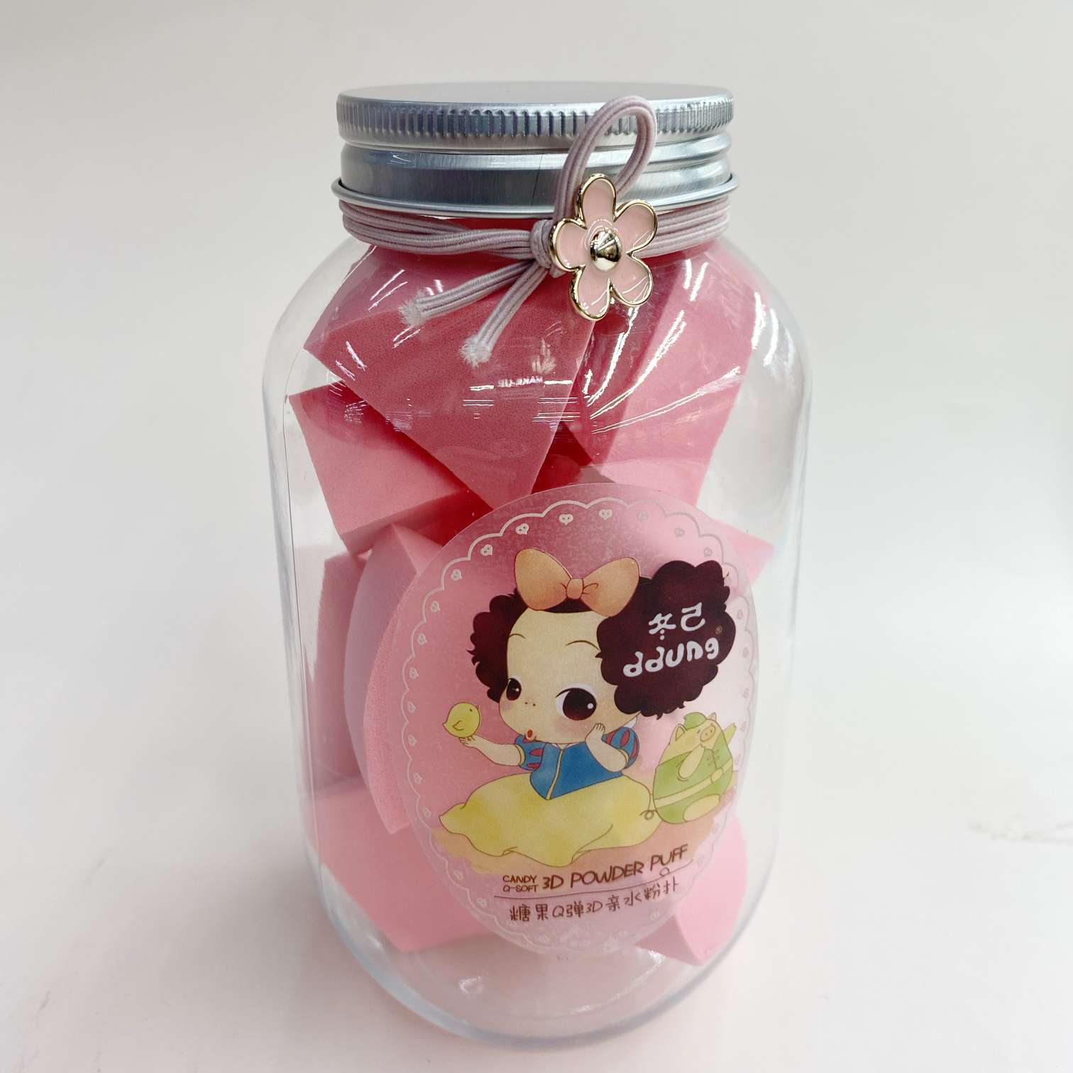 Portable fan-shaped beauty egg powder puff for makeup Item Picture