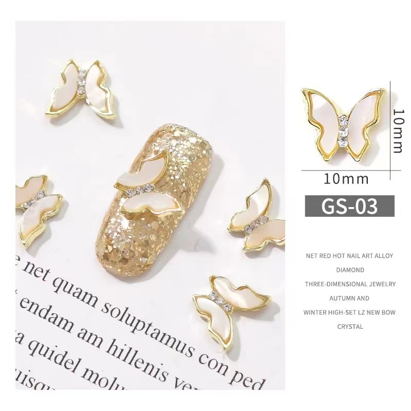 网红美甲ins风轻奢美甲水晶装饰闪钻幻彩透明合金钻水钻指甲搭配