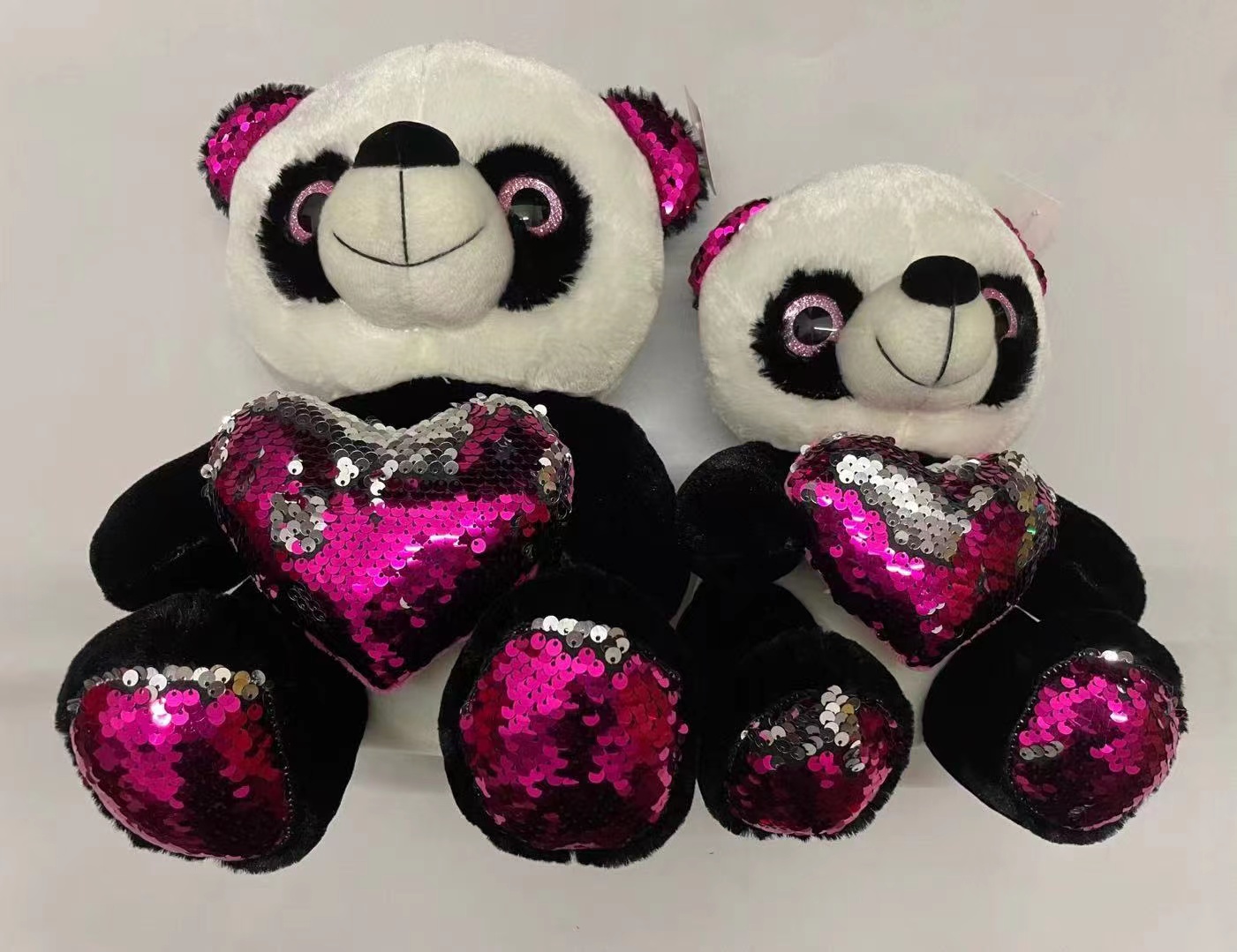 New grey sequined bear details Picture