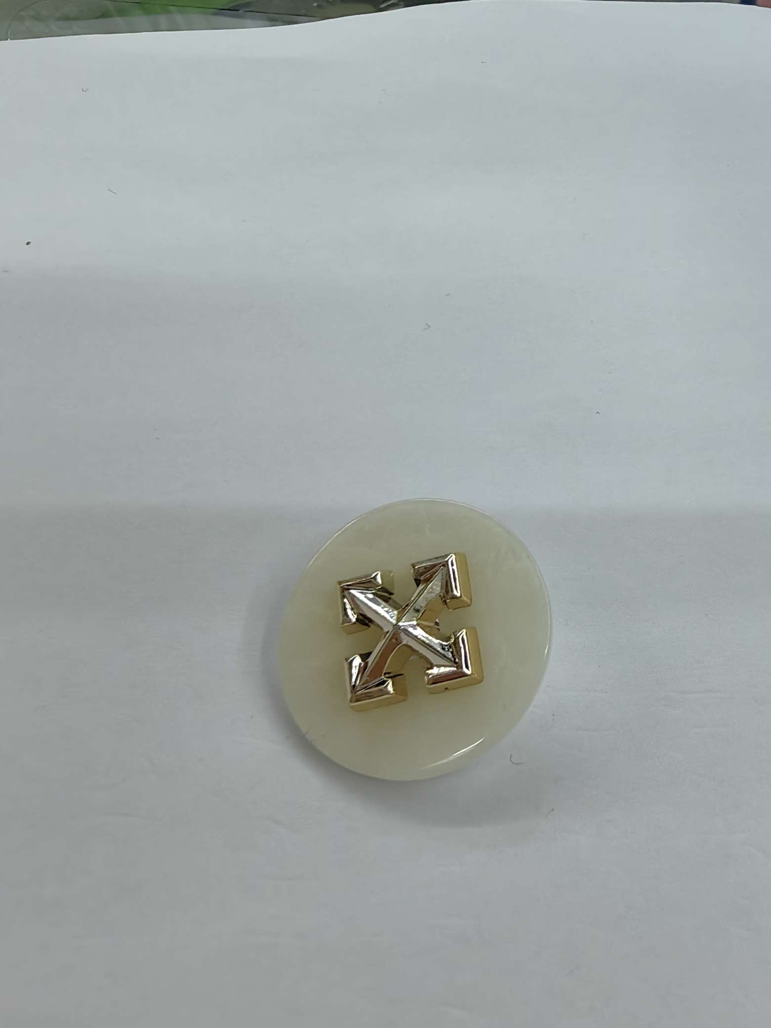 白色珠光彩双拼纽扣男女衬衣衬衫钮扣袖口领口扣子现货批发