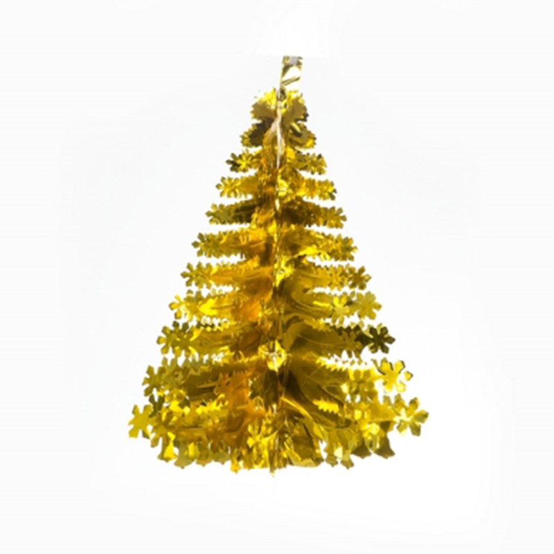 圣诞彩条 雨丝帘 金色圣诞树彩条 圣诞装饰 节日用品
